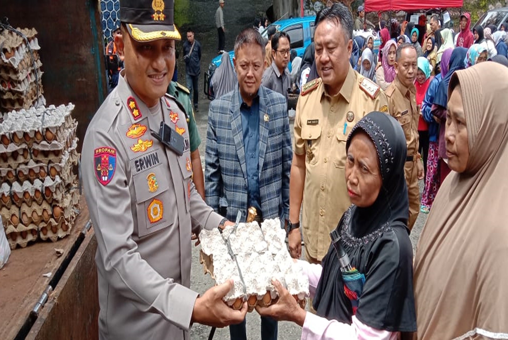 Pelaksanaan Pasar Murah DISPERINDAGKOPDANUKM PagarAlam