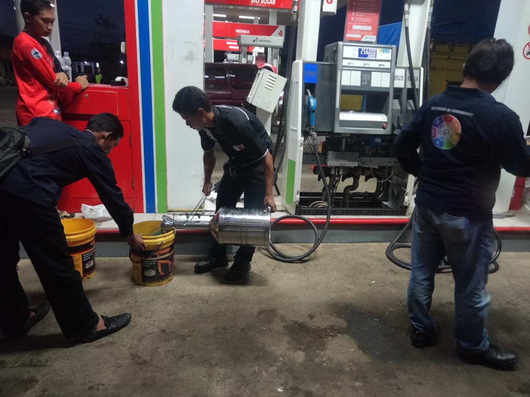 PELAKSANAAN TERA ULANG SPBU PT SRIWIJAYA BANGUN PERSADA