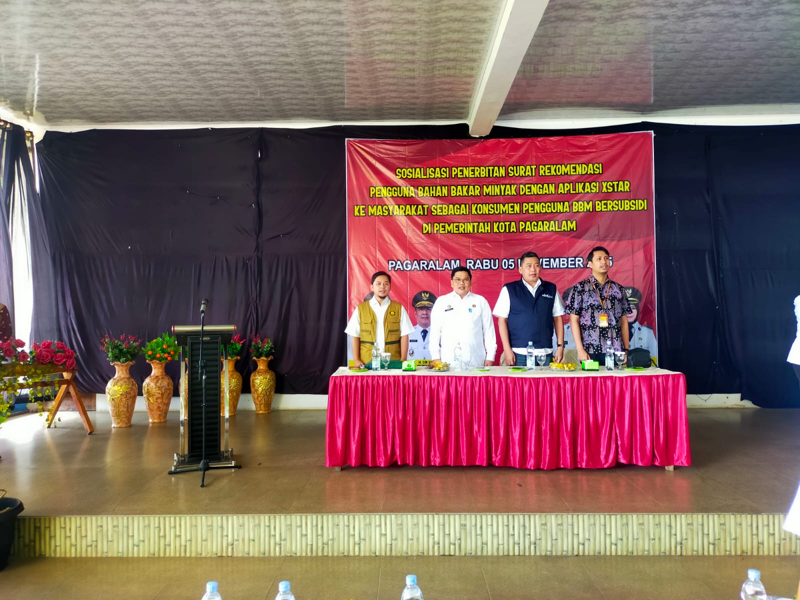 Disperindagkop & UKM Kota Pagar Alam Gelar Sosialisasi Penerbitan Surat Rekomendasi Pengguna BBM Bersubsidi Melalui Aplikasi XStar